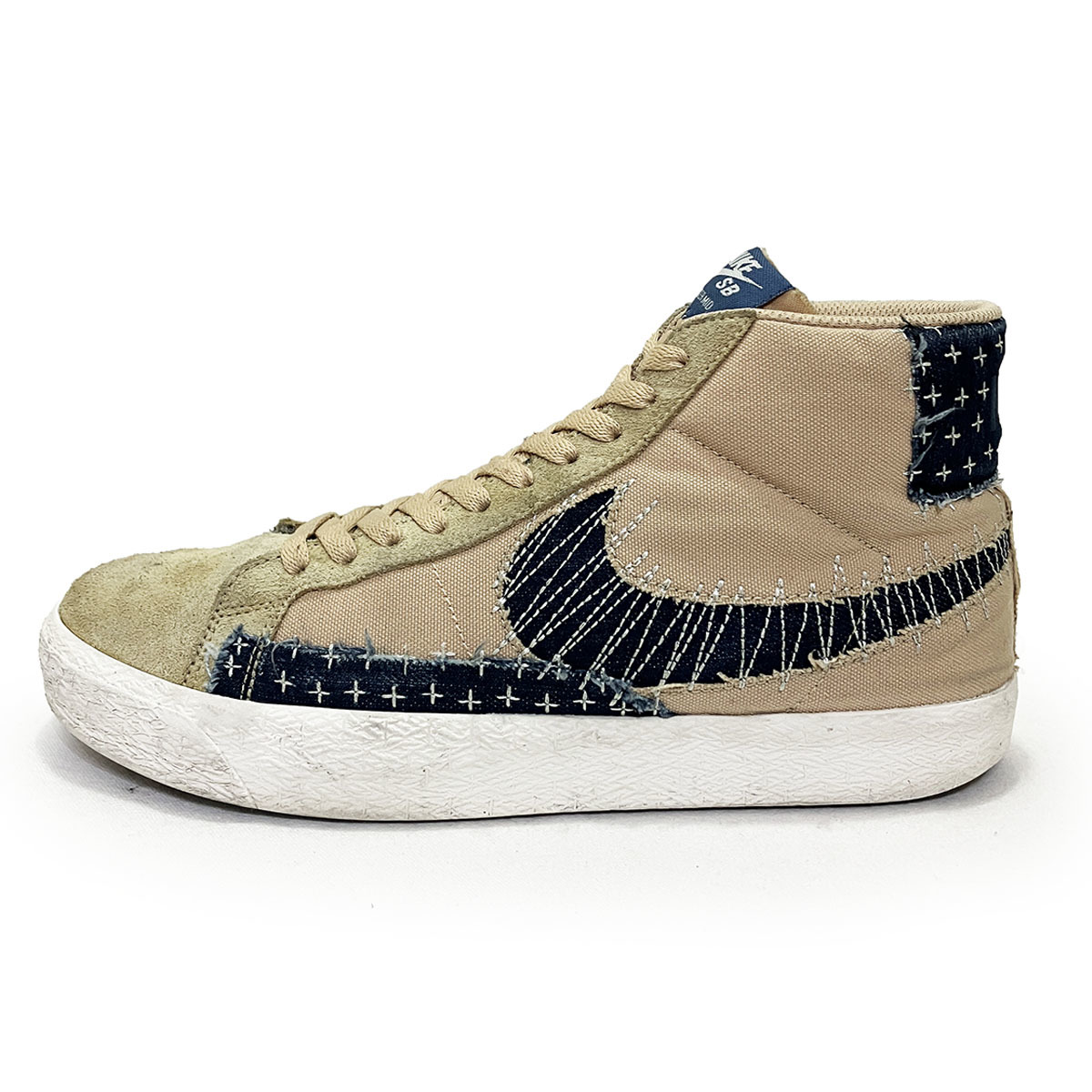 ナイキ ＳＢ ズーム ブレザー ミッド プレミアム ベージュ ネイビー 27.0cm NIKE SB ZOOM BLAZER MID PREMIUM 正規品 本物 CT0715-200 復刻_画像7