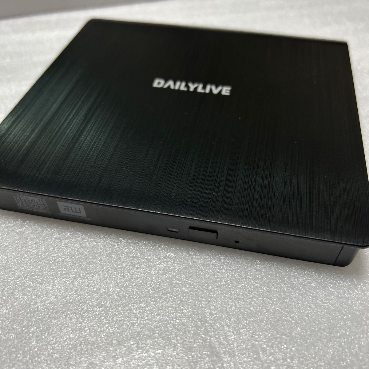 487) DAILYLIVE ブラック 外付けDVD/CDドライブ DVDレコ DVD-Rプレイヤー USB3.0&Type-C両用 内蔵ケーブル Window/Linux/Mac OS対応