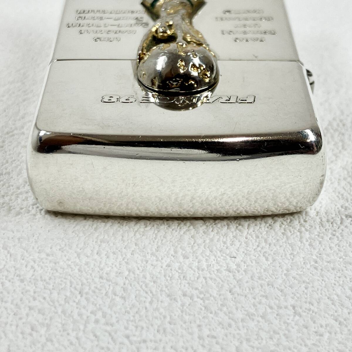 【ZIPPO】ジッポー FIFA WORLD CUP FRANCE 98 オイルライター シルバー 限定品 フランス サッカー シリアルナンバー 中古 現状品 喫煙具_画像5