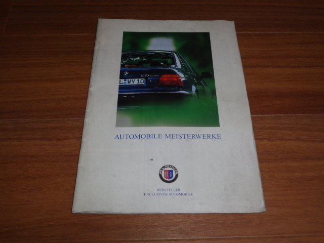  rare!ALPINA catalog Alpina BMW E36 E38 E39 E46 B3 B10 D10 B12 6.0