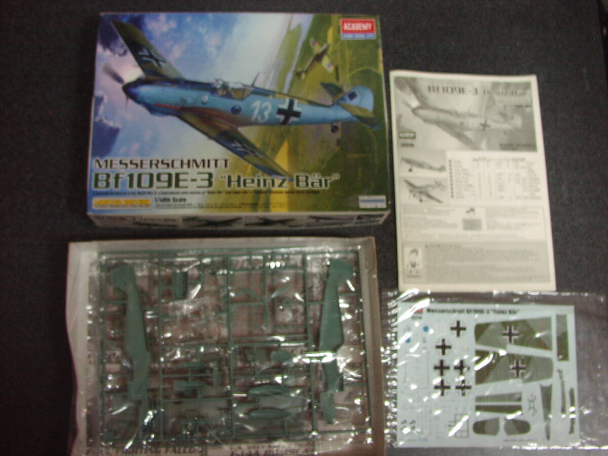 アカデミー　1/48　メッサーシュミット　Bf109E-3 　　プラモデル_画像2