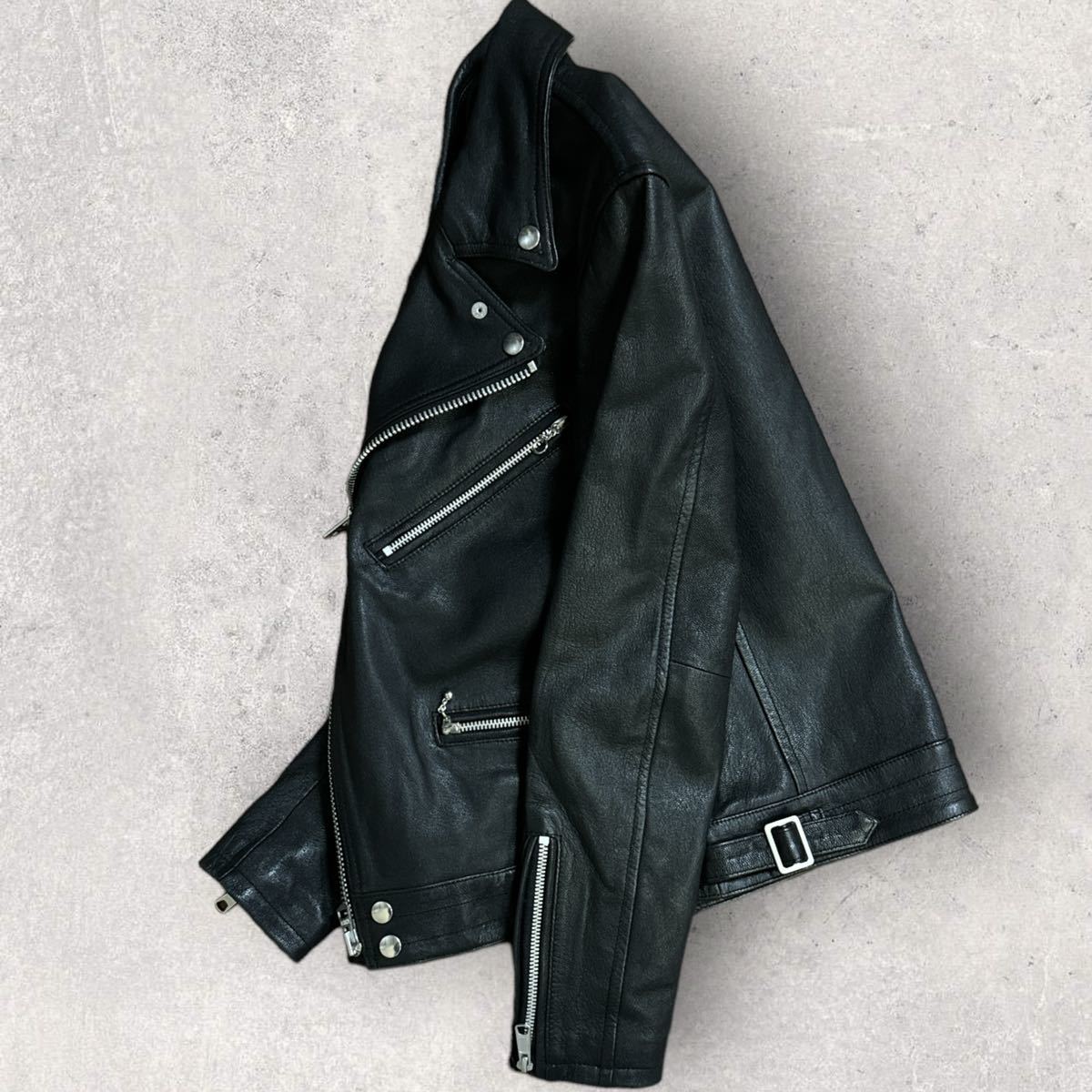 極美品 JACKROSE ジャックローズ 山羊革 ゴートレザー ダブル 極美品 JACKROSE ジャックローズ 山羊革 ゴートレザー ダブル