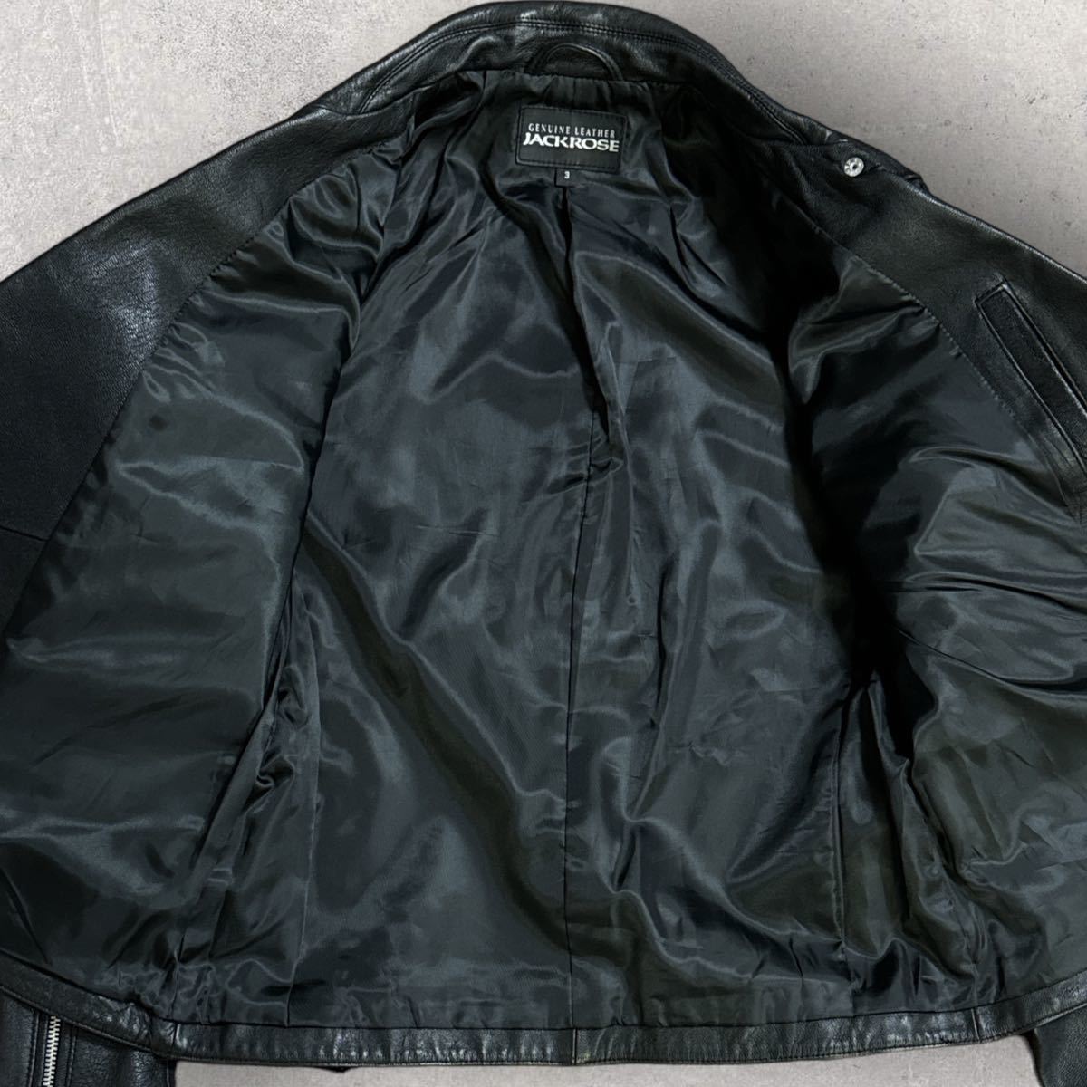 極美品 JACKROSE ジャックローズ 山羊革 ゴートレザー ダブル 極美品 JACKROSE ジャックローズ 山羊革 ゴートレザー ダブル