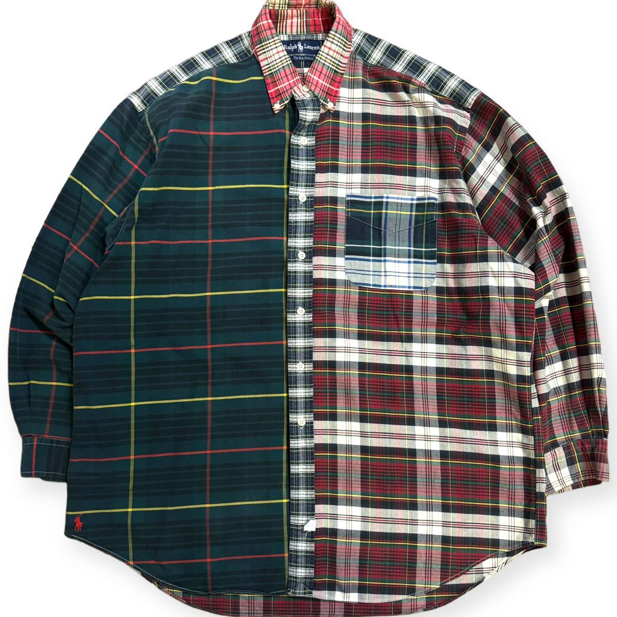 稀少 RALPH LAUREN ラルフローレン 90s ビンテージ TheBigOxford 稀少 RALPH LAUREN ラルフローレン 90s ビンテージ TheBigOxford