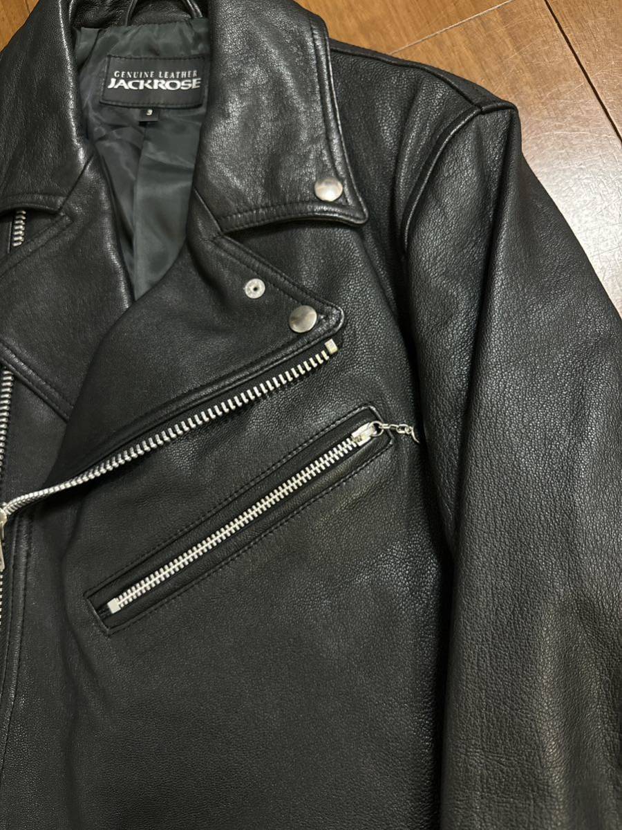 極美品 JACKROSE ジャックローズ 山羊革 ゴートレザー ダブル 極美品 JACKROSE ジャックローズ 山羊革 ゴートレザー ダブル