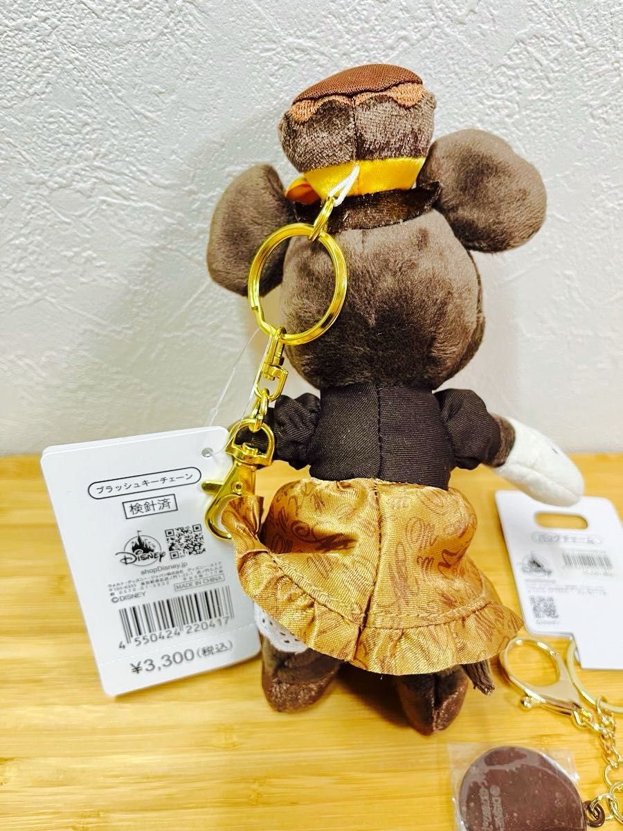 GODIVA ゴディバ　ディズニーストア　ミニーちゃん　ミニー　ミニーマウス　プラッシュキーチェーン　キーホルダー　バッグチャーム