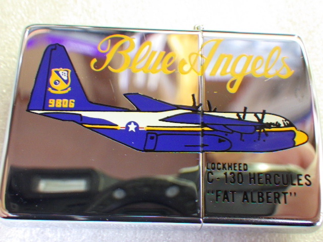 未使用　ZIPPO　 Blue Angels　ジッポー　ブルーエンジェルス　C-130　USA製　1993年製　デッドストック　ｚ020601_画像7