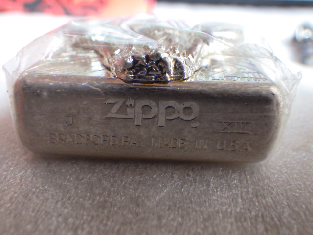 未使用　ZIPPO　SPAWN　スポーン　セカンドリミテッド　メタル貼　シリアルナンバー　キーホルダー付　1997年製　デッドストック　ｚ020904_画像6