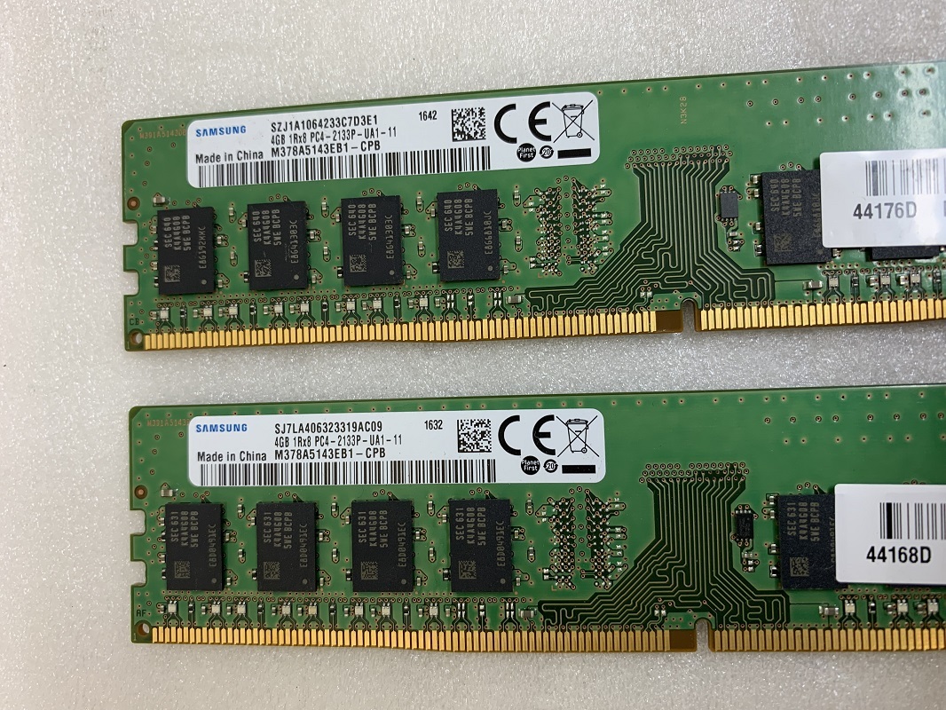 SAMSUNG PC4-2133P-UA1-11 DDR4 2133 4GB 2枚 8GB DDR4-17000 4GB 2枚 8GB DDR4デスクトップ用メモリ DDR4 DESKTOP RAM_画像2