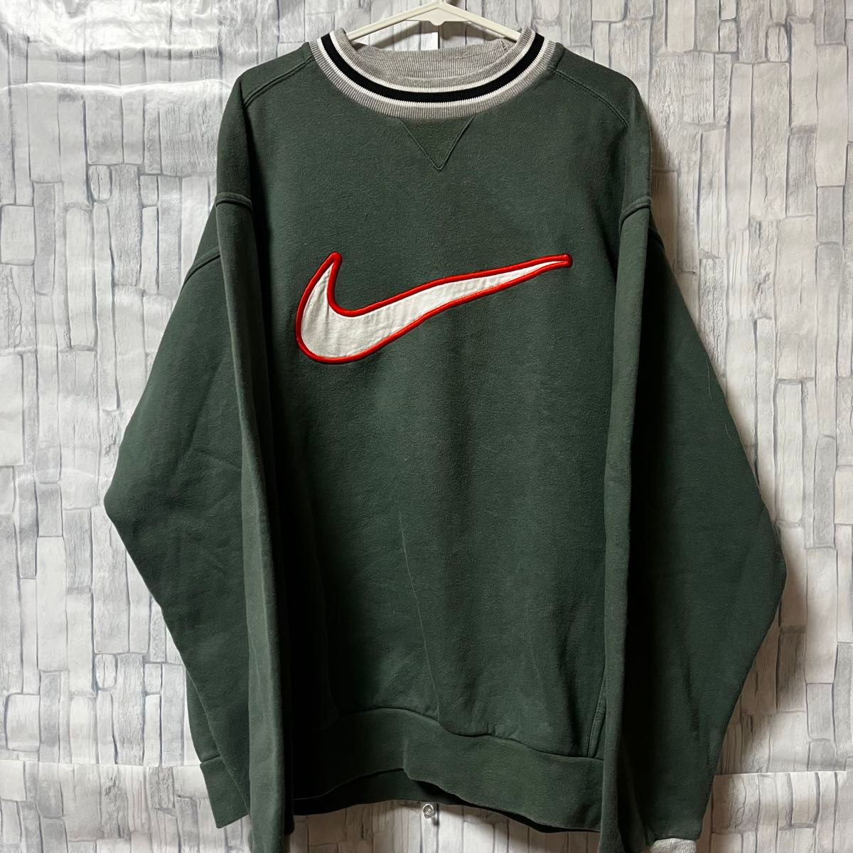 90s NIKE ナイキ　刺繍ロゴスウェット　銀タグ