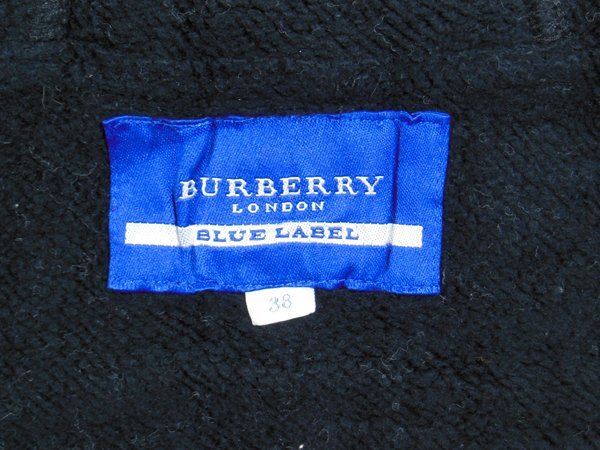 バーバリーブルーレーベル BURBERRY BLUE LABEL■パーカージャケット/三陽商会■38■ブラック×アイボリー ※NK4119071_画像5