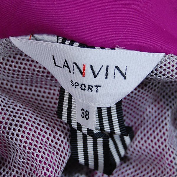 ランバンスポーツLANVIN SPORT■フード付き ジップアップ ベスト ワンピース チュニック 裏メッシュ ゴルフ■38■ピンク系 ※NK3d28221_画像5