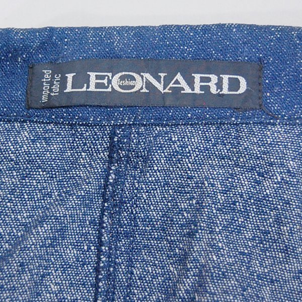 レオナール LEONARD■絹 100% テーラードジャケット■11AB3■インディゴ ※NK3d28199_画像5