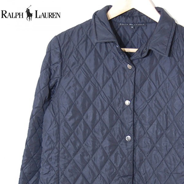  Ralph Lauren RALPH LAUREN# стеганная куртка / удар 21#9# черный *NK3d28280