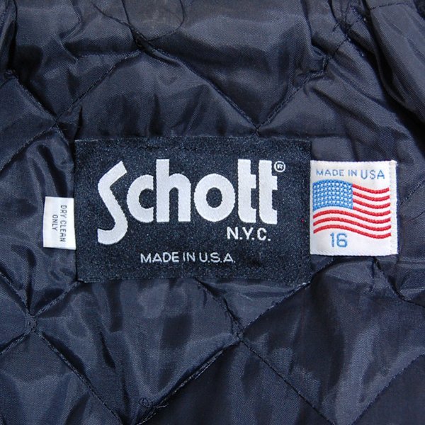 ショット Schott■ピーコート/アメリカ製■16 ■ブラック ※NK3d28329_画像5