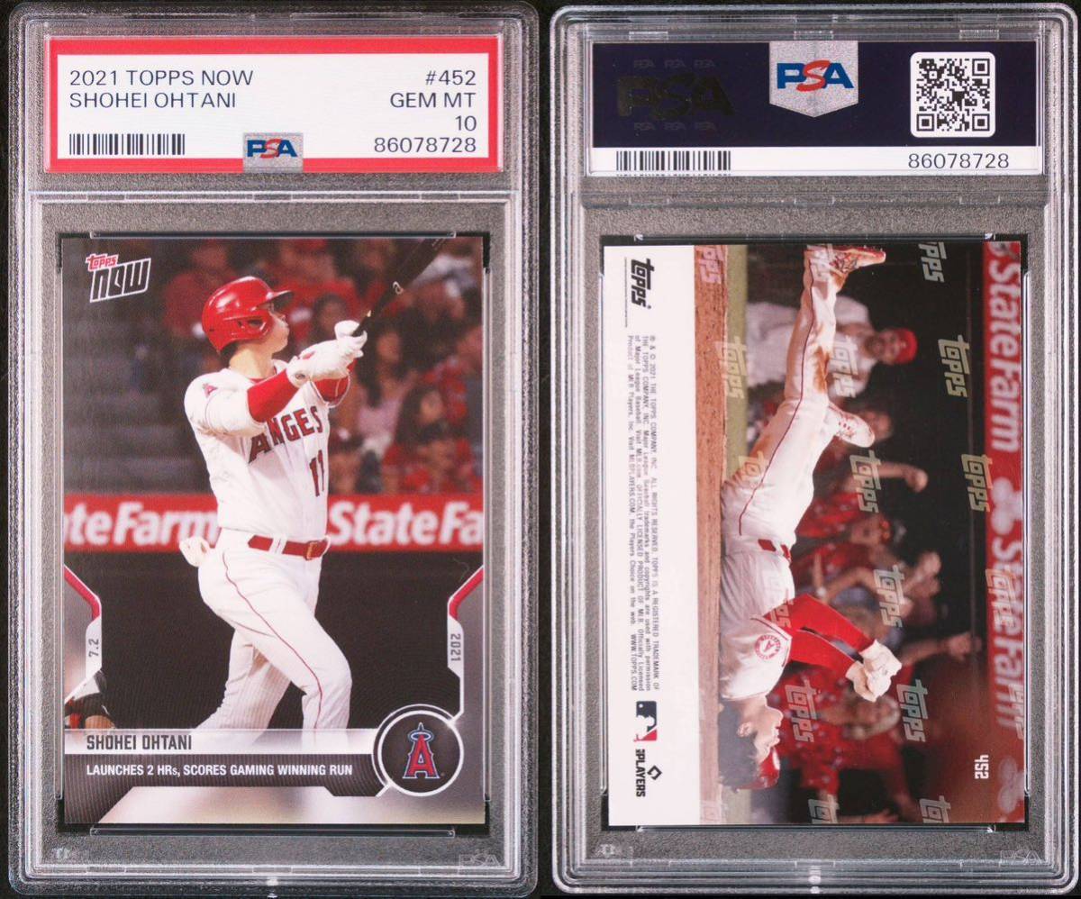 PSA10 2021 Topps Now 大谷翔平 #452 29.30号サヨナラホームイン PSA10 2021 Topps Now 大谷翔平 #452 29.30号サヨナラホームイン