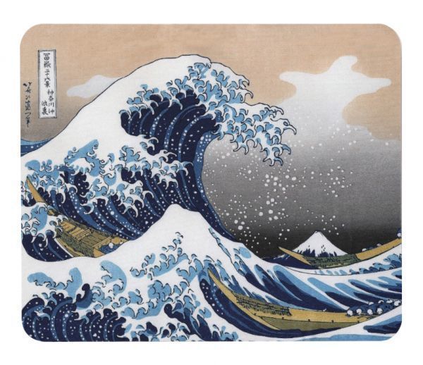 . ornament north .[ Kanagawa .. reverse side ]. mouse pad 