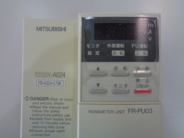 ◆MITSUBISHI◆三菱電機◆インバーター　FR-A024-0.75KP（0.75kW）_画像4