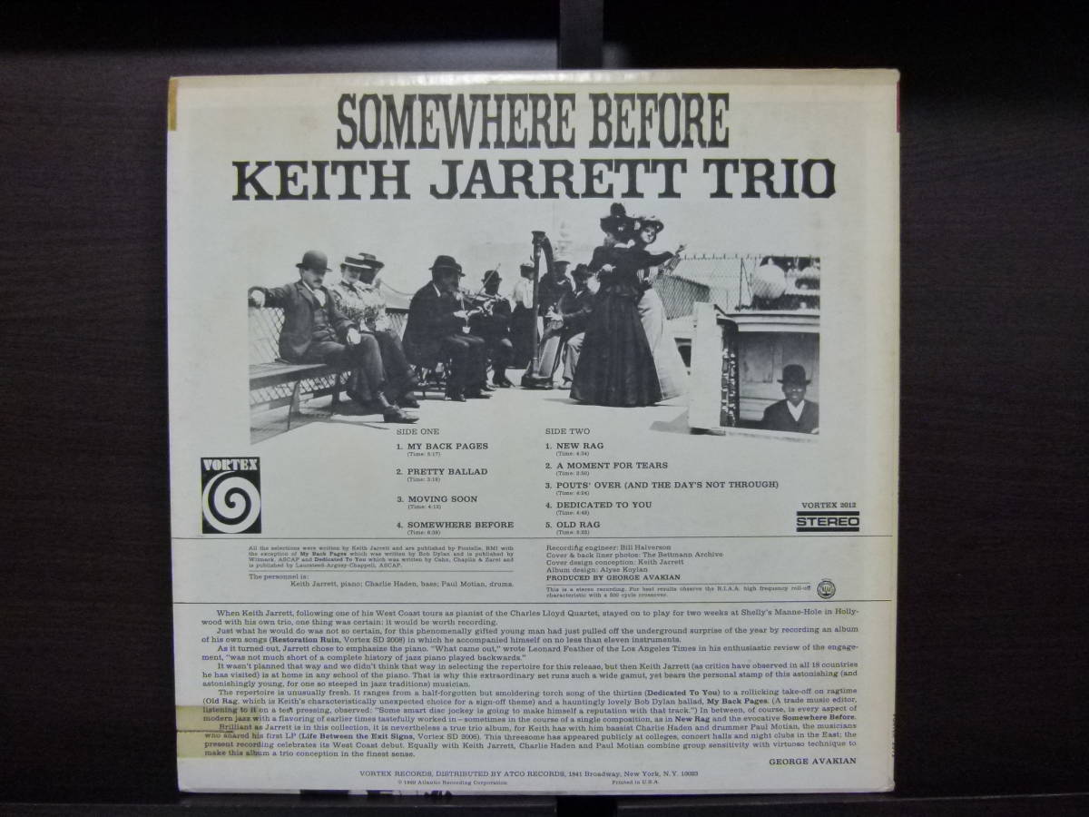 ■激レア■美盤オリジナル■KEITH JARRETT■SOMEWHERE BEFORE■の画像3