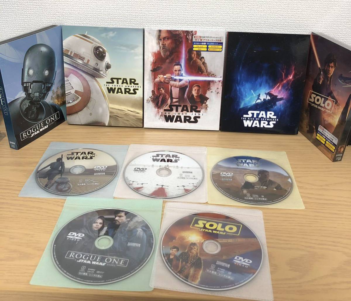 スター・ウォーズ　EP7.8.9＋外伝 合計5作品　DVDのみ_画像1