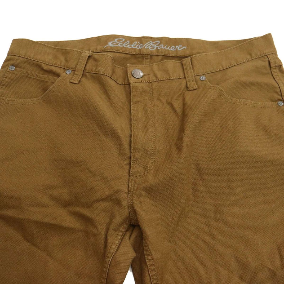 Eddie Bauer エディーバウアー 通年 THERMOLITE ストレッチ★ ストレート パンツ Sz.38　メンズ アウトドア 大きいサイズ　C4B00385_1#R_画像3