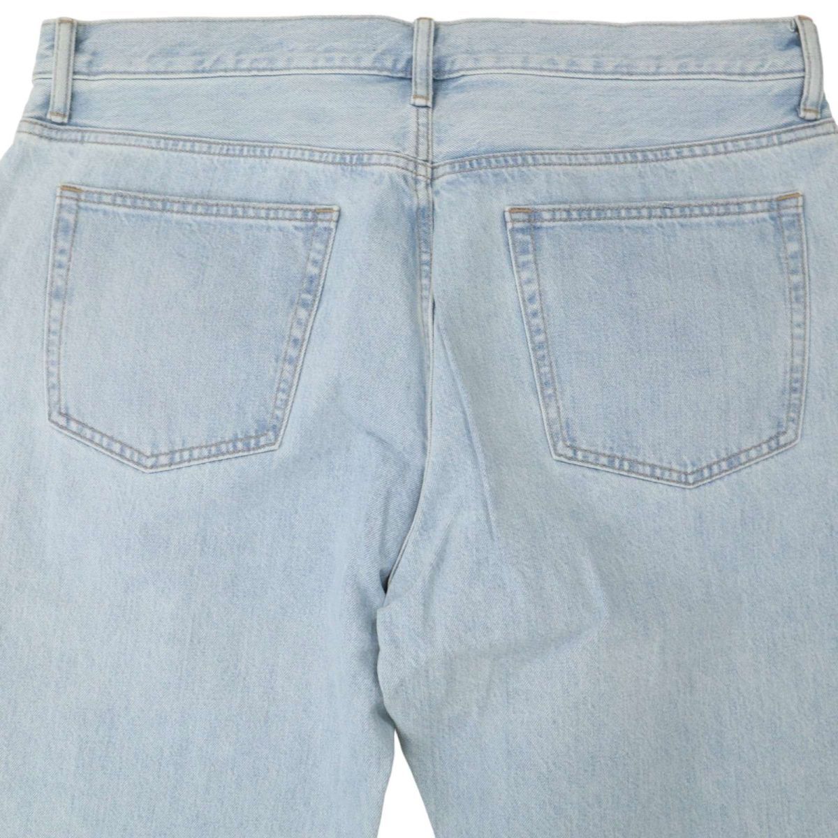 新品 未使用★ UNIQLO ユニクロ 加工 レギュラー フィット テーパード デニム パンツ ジーンズ Sz.38　メンズ 大きい 特大　C4B00602_1#R_画像7