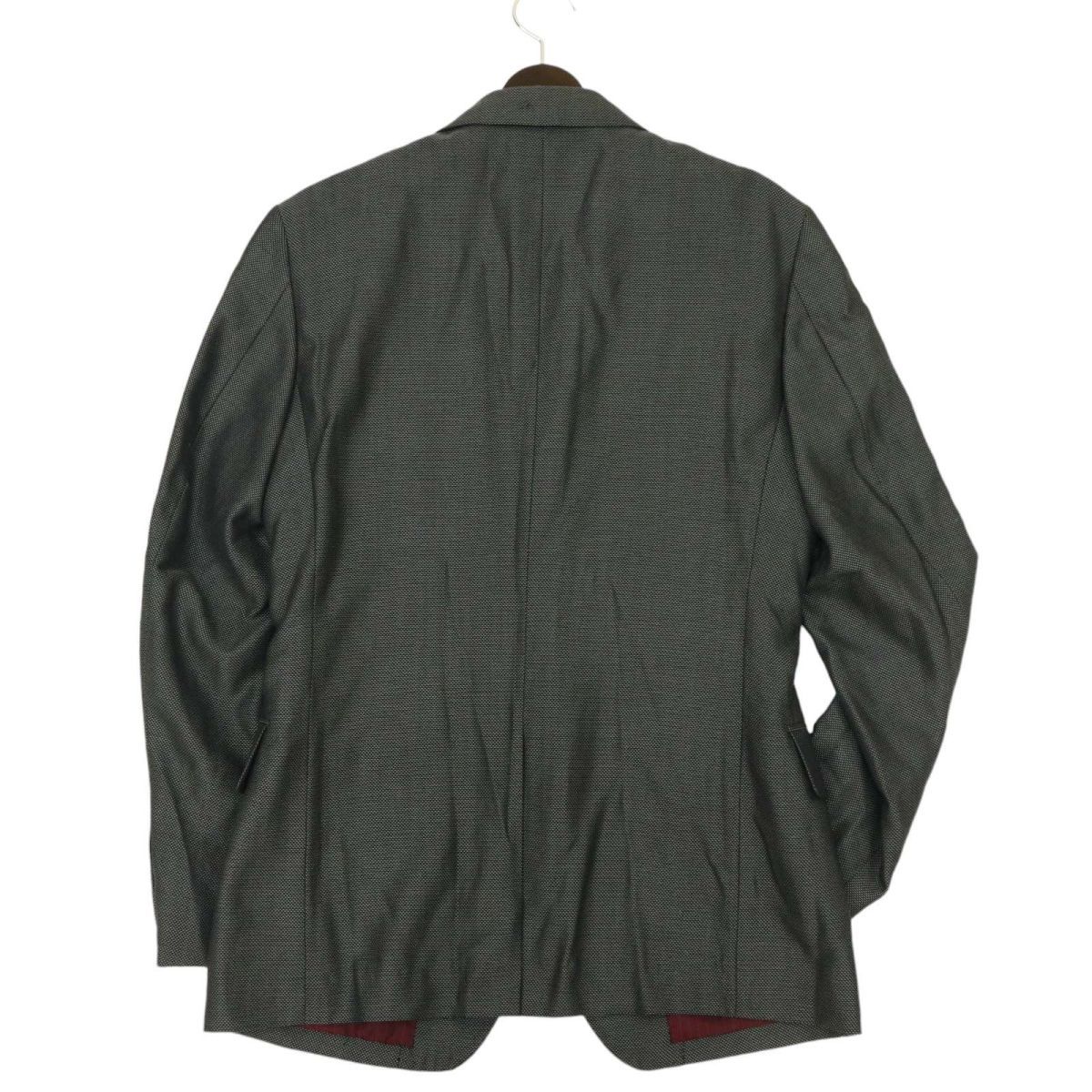 MEN\'S BIGI мужской Bigi через год необшитый на спине тонкий [ шелк .* шерсть ] 2B tailored jacket Sz.2 мужской серый сделано в Японии C4T00853_1#O