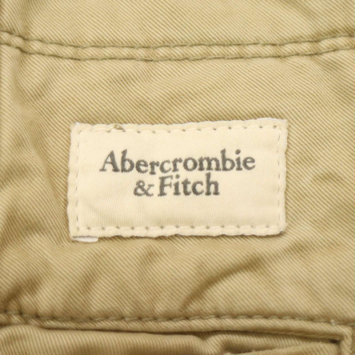 Abercrombie&Fitch アバクロンビー＆フィッチ 通年 ストレッチ ストレート チノ パンツ Sz.32　メンズ ベージュ　C4B00785_2#R_画像7