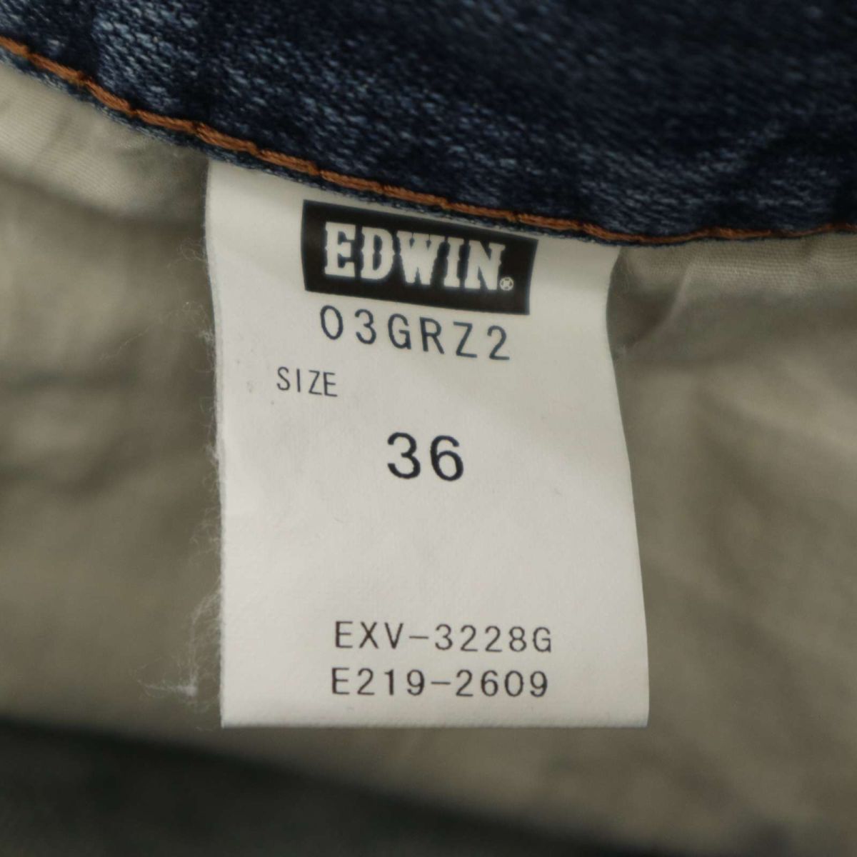 EDWIN Edwin 03GRZ2 GOLD RUSH* Western ZIP strut Denim pants jeans Sz.36 men's large size extra-large C4B00456_1#R