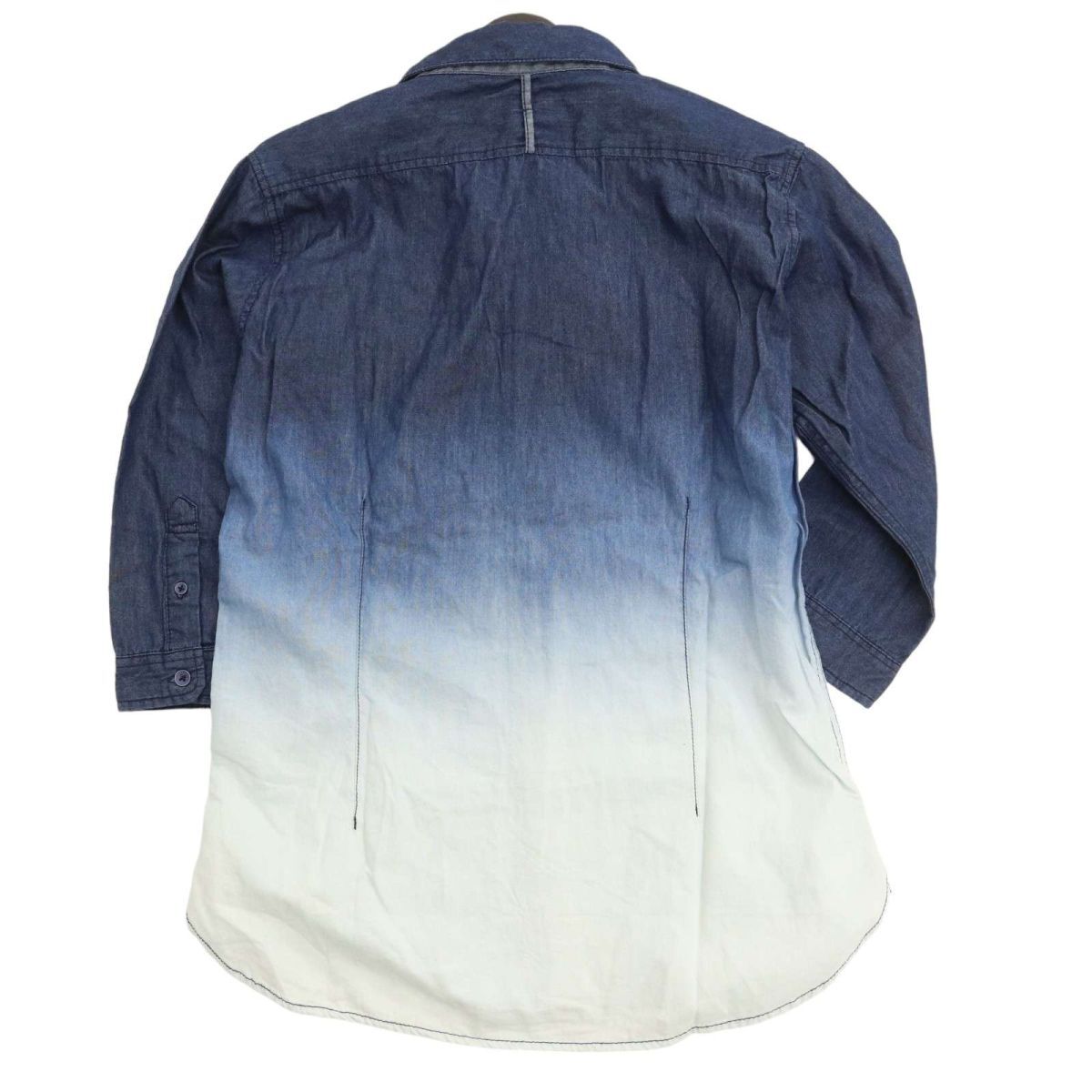 semantic designse man tik дизайн весна лето 7 минут рукав градация * 2 -слойный карман дизайн рубашка Sz.M мужской C4T01474_2#A