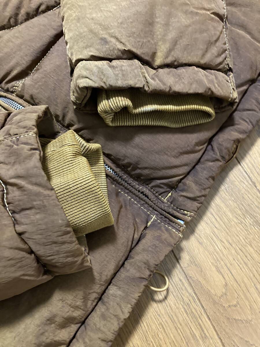 美品☆[C.P.COMPANY] 12AW FROST DYED GOGGLE DOWN JACKET 製品染め ゴーグル ダウンジャケット 48 ブラウン CP シーピーカンパニー_画像7