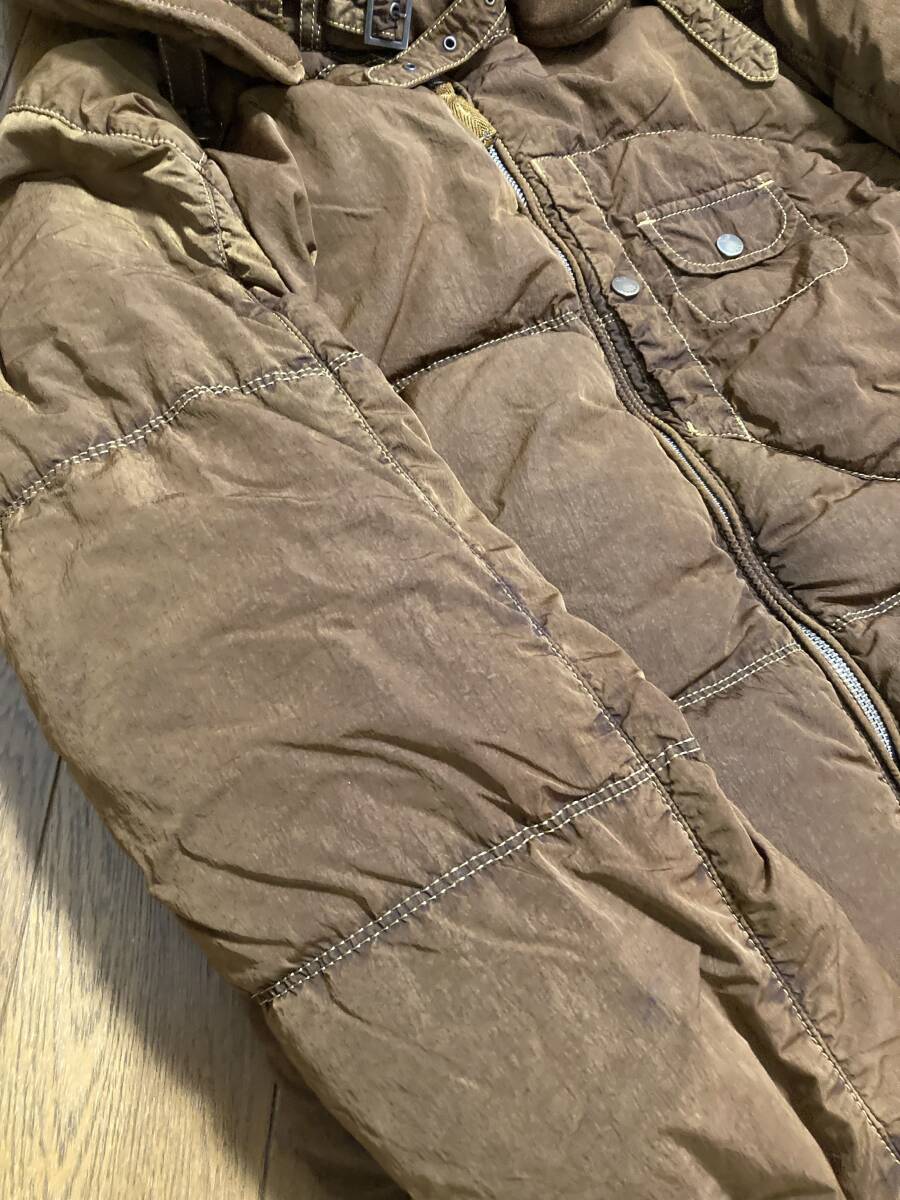 美品☆[C.P.COMPANY] 12AW FROST DYED GOGGLE DOWN JACKET 製品染め ゴーグル ダウンジャケット 48 ブラウン CP シーピーカンパニー_画像6