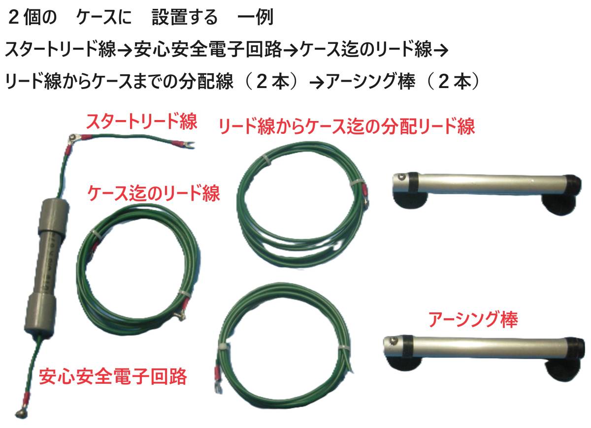 送料無料　魚の健康と美しさを引き出す　アーシング飼育キット　生体体表静電気除去　感電防止　　1_画像2