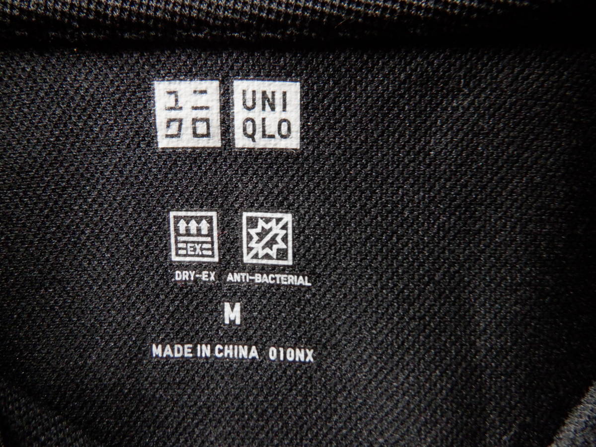 ユニクロ   半袖  ポロシャツ   黒  Ｍサイズ   美品の画像3
