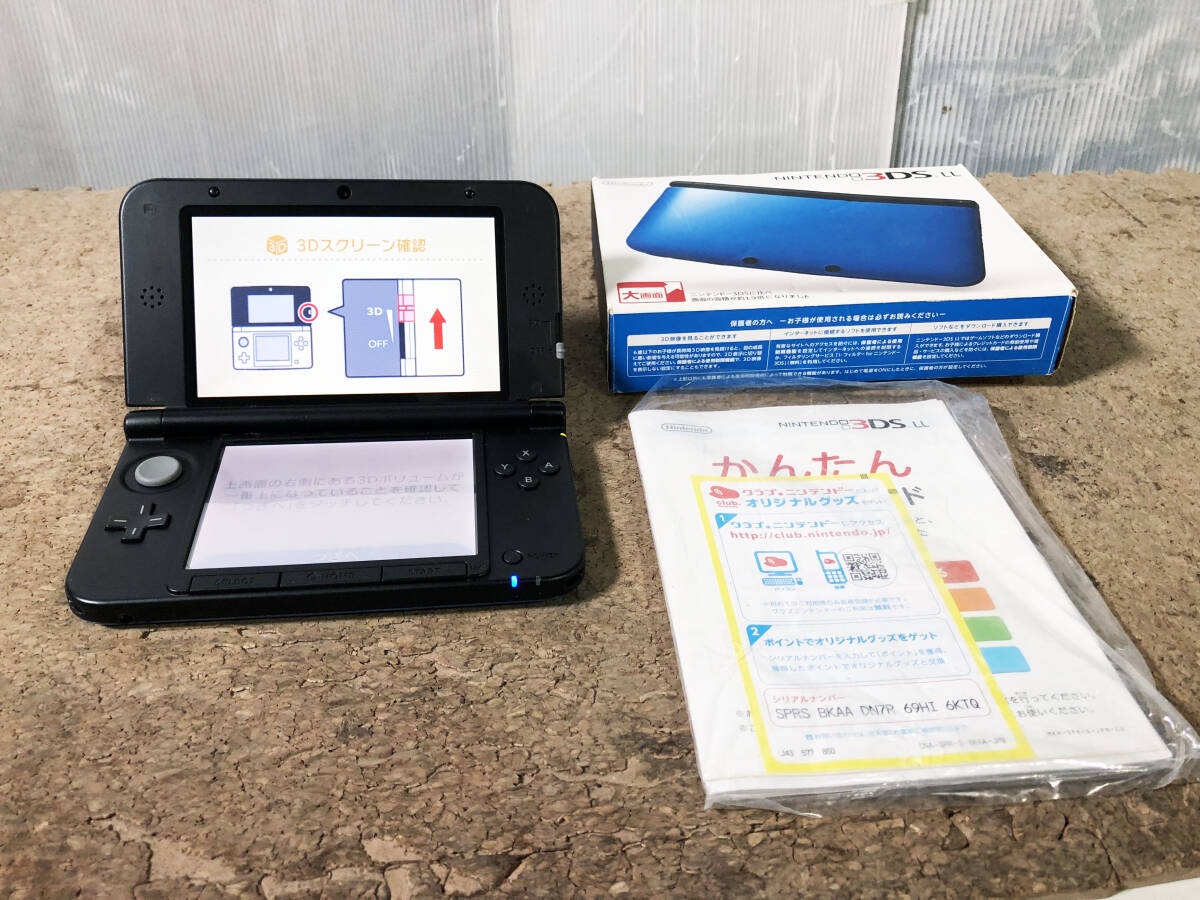 ★ 中古★任天堂 ニンテンドー3DSLL ブルー×ブラック 本体【SPR-S-JPN-C0】CYHR_画像1