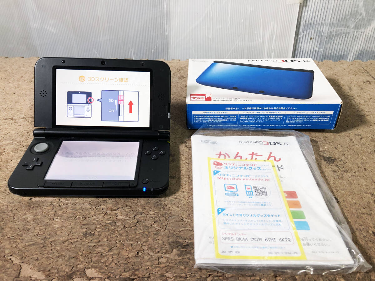 ★ 中古★任天堂 ニンテンドー3DSLL ブルー×ブラック 本体【SPR-S-JPN-C0】CYHR_画像2