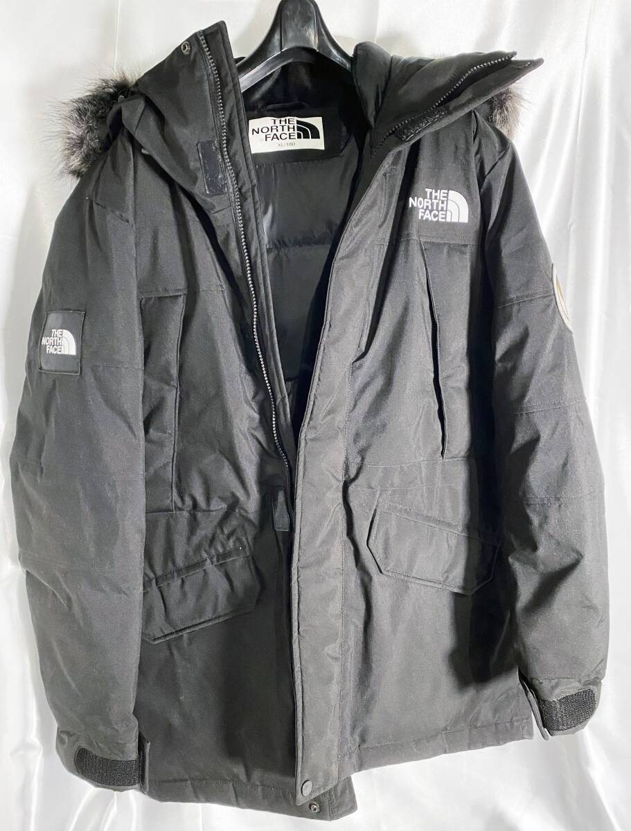 ◎★ 中古★THE NORTH FACE/ノースフェイス　フーデッド ダウンジャケット　GooseDown　XL/180サイズ　ブラック系【0418262】CZ2G_画像1