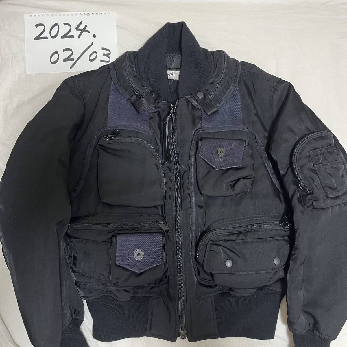 【美品】1995AW ISSEY MIYAKE MEN parachute bomber jacket archive イッセイミヤケメン アーカイブ　　_画像7