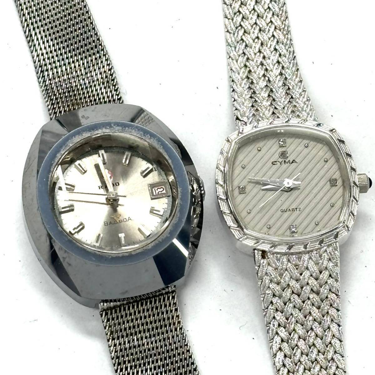 H2734 腕時計 まとめ SEIKO セイコー RADO ラドー CYMA 他 ジャンク品 中古 訳あり_画像6