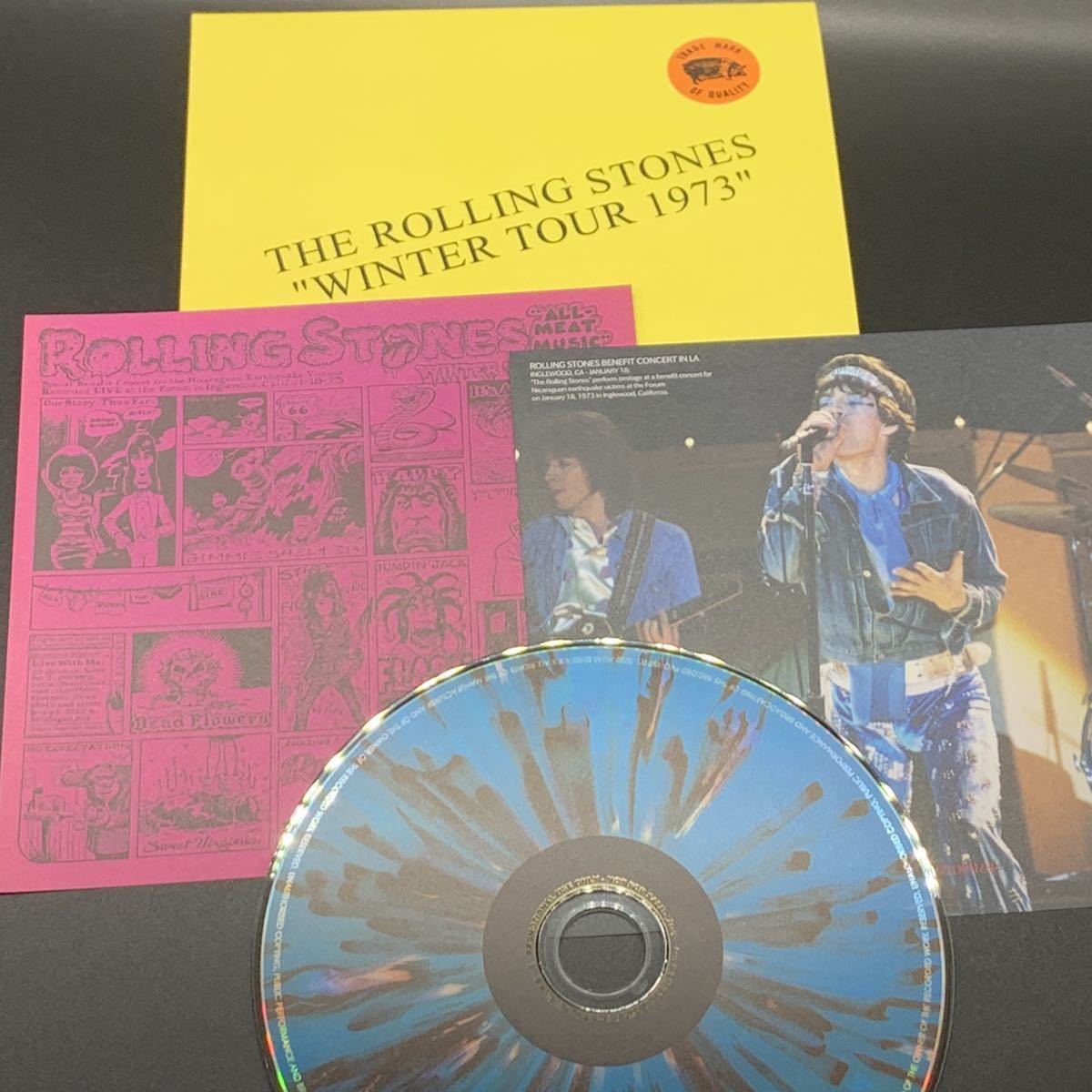 THE ROLLING STONES : WINTER TOUR 1973 「オール・ミート・ミュージック」 1CD 工場プレス銀盤CD ■欧米輸入限定盤■限定100セット 残少！_画像5