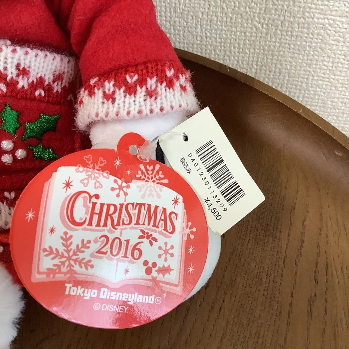 ディズニーランド　ミニーマウス　ぬいぐるみ　CHRISTMAS WISHES 2016 タグ付き _画像5