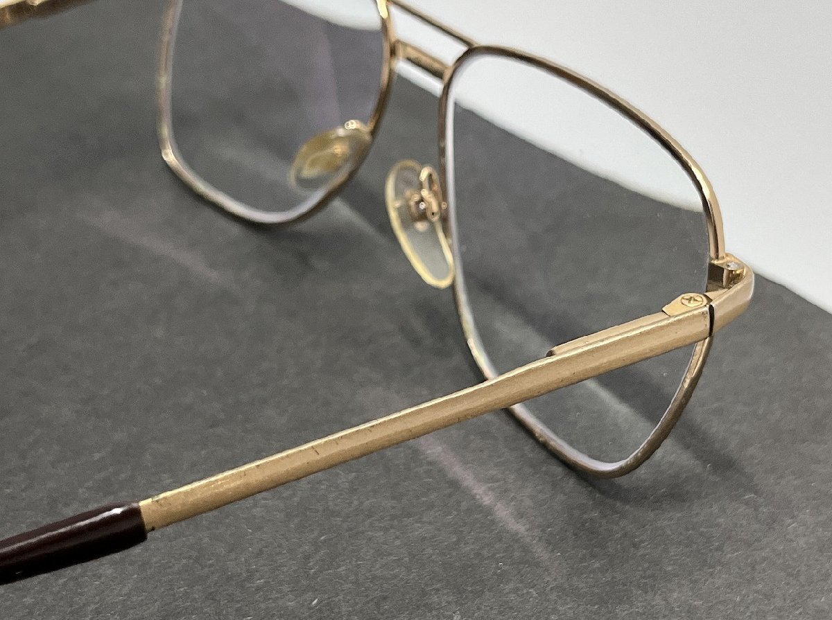 ローデンストック-RODENSTOCK A135 メガネ ゴールド フルリム Roflex/ローフレックス レンズ付き-中古美品-D2210_写真実物・中古美品