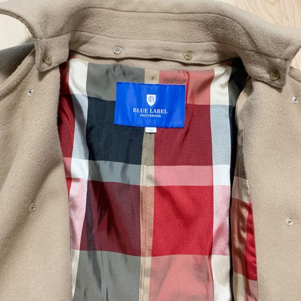 ✨圧巻の可愛さ♡Aライン✨バーバリーブルーレーベル ロングコート ノバチェック BURBERRYノバチェック ロングコート バーバリー ブルーレーベル