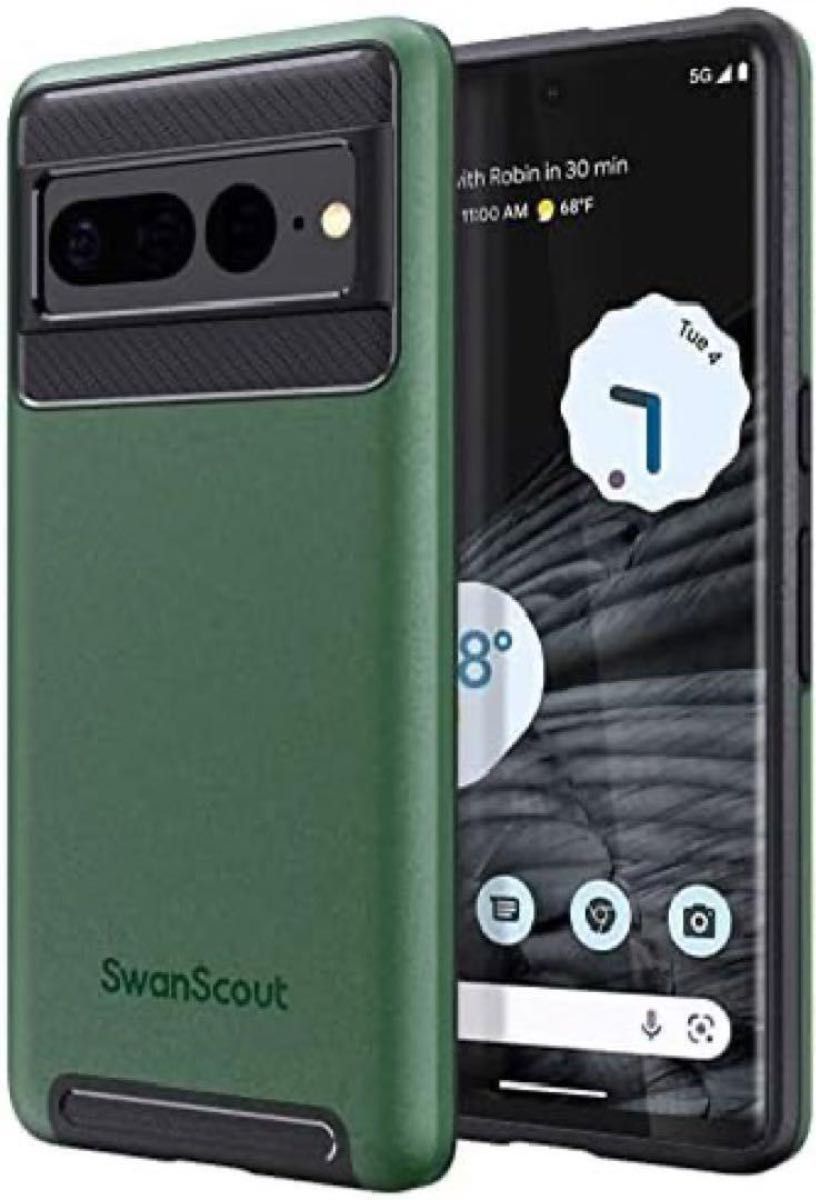 即購入OK！SwanScout Google Pixel 7 Pro対応 耐衝撃ケース 保護カバー、PC+TPU二重構造ワイヤレス