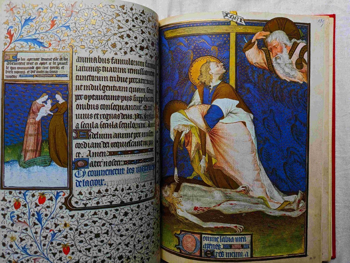 ロアンの時祷書 中世 装飾写本 豪華洋書 The Rohan Book of Hours ロアン・マスター 細密画 ミニアチュール/彩色写本 芸術本_画像5