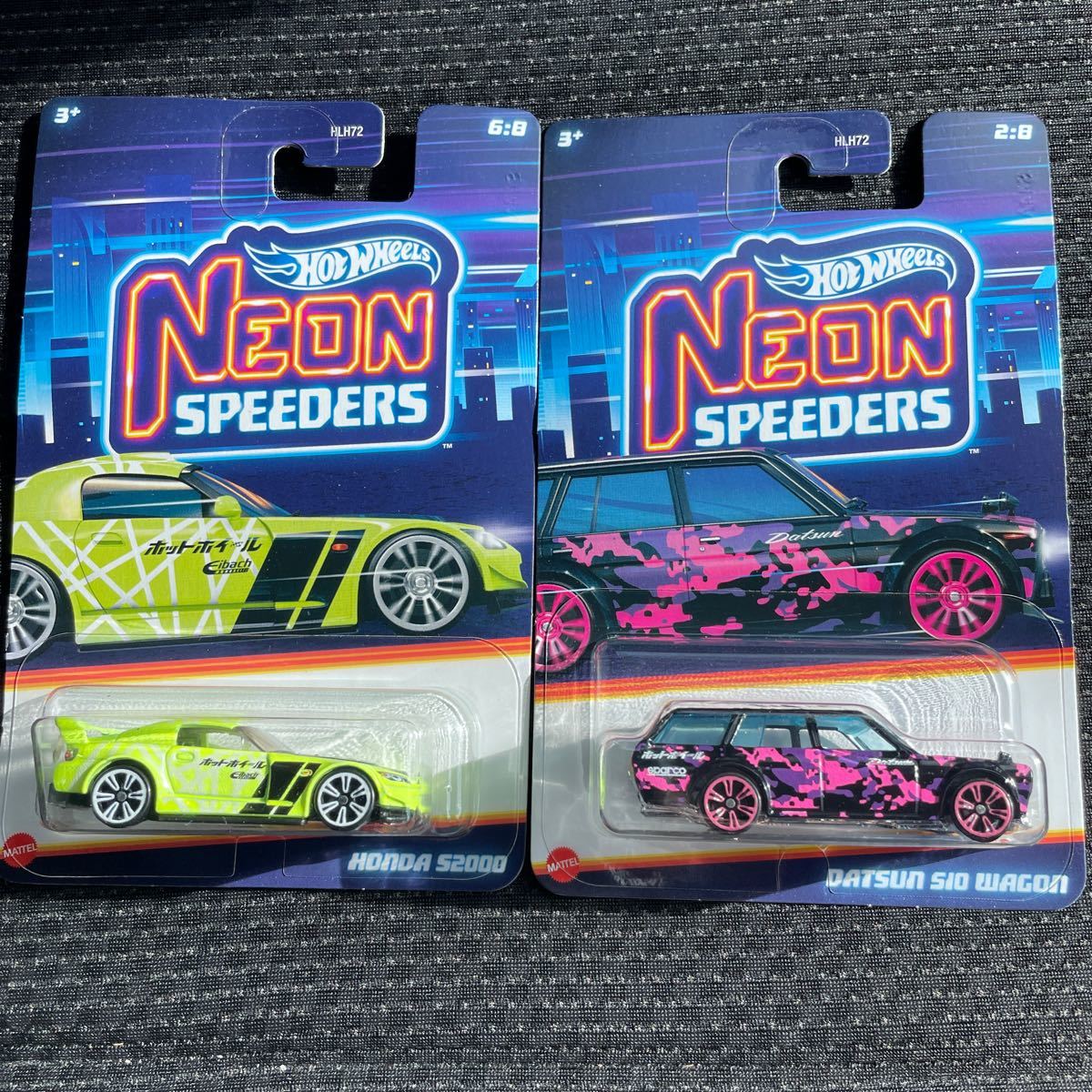 ホットウィール ネオンスピーダーズ S2000 ブルーバードワゴン セット Hot Hotwheels _画像1