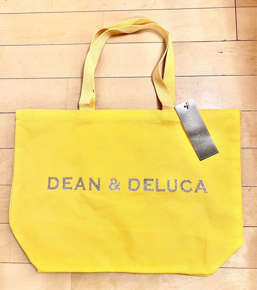 《週末限定SALE》DEAN & DELUCA トートバッグ  L  キャラメルイエロー キャンバス