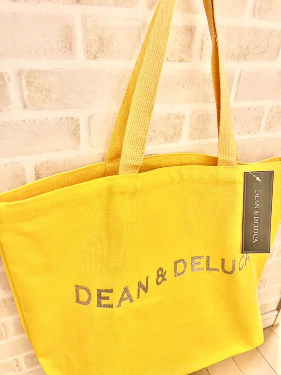 《週末限定SALE》DEAN & DELUCA トートバッグ  L  キャラメルイエロー キャンバス