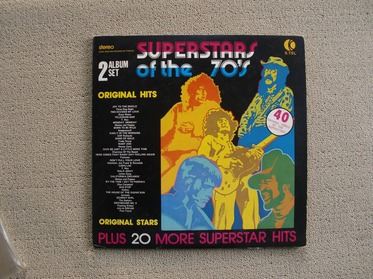 レコード　LP　SUPERSTARS of the 70's　1970年代　スーパースターの競演　2枚組　昭和レトロ_画像1