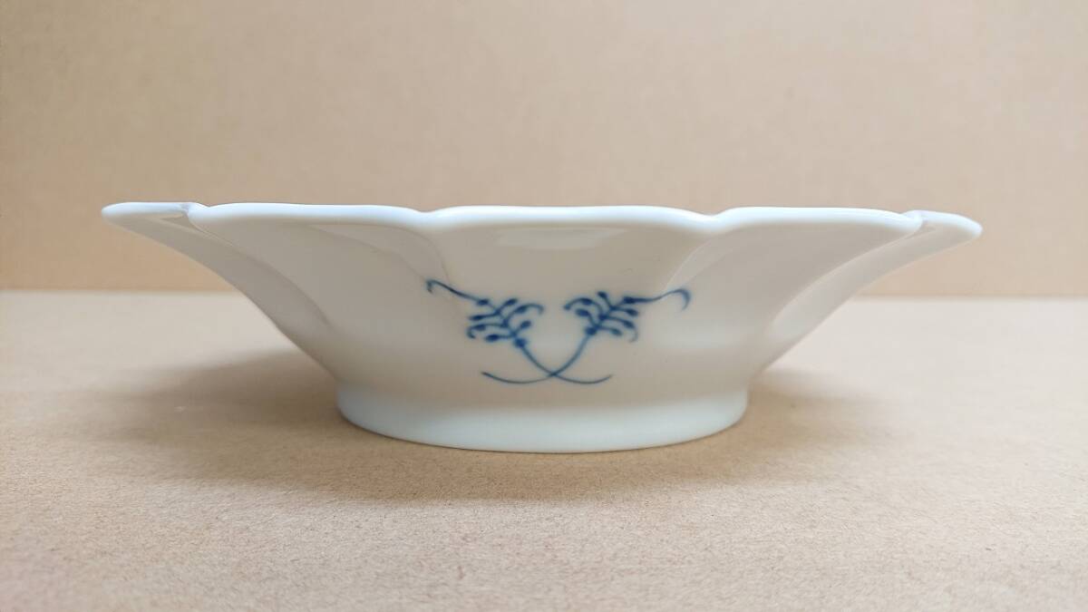 N-106 ROYAL COPENHAGEN ロイヤルコペンハーゲン シェルディッシュ ブルーフルーテッド プレイン 17cm blue Fluted shell dish Denmarkの画像8